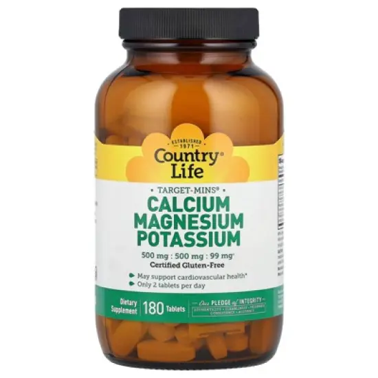 Country Life Target-Mins&reg;, Calcium Magnesium Potassium, 180 Tablets image {4}
