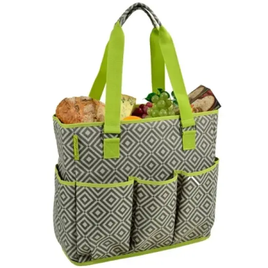 Picnic at Ascot Side Sided Cooler Tote with Multiple pockets image {5}