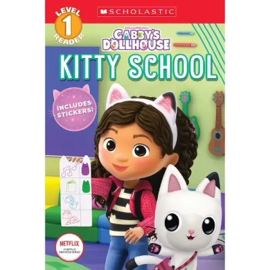 Kitty School (Gabby's Dollhouse: Scholastic Reader, Level 1) (Media Tie-In) - (Scholastic Reader: Level 1) by Gabrielle Reyes (Paperback) image {1}