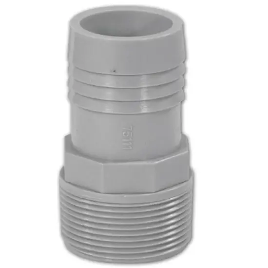 Swimline HydroTools Swimming Pool or Spa ABS Threaded and Barbed Hose Adaptor 3.25" - White image {3}