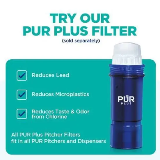 PUR 7 Cup Water Pitcher Filtration System Lime PPT700L: BPA-Free, Dishwasher-Safe, Filters Pesticides & Chlorine image {8}