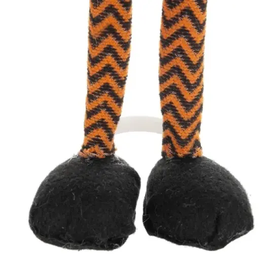 Gulches 6.3x4.3x16" Fabric Standing Orange Gnome, Halloween Decor with Banner image {5}