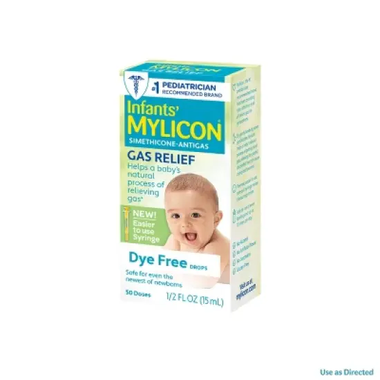 Mylicon Infants Gas Relief Drops Dye Free - 0.5 fl oz image {9}