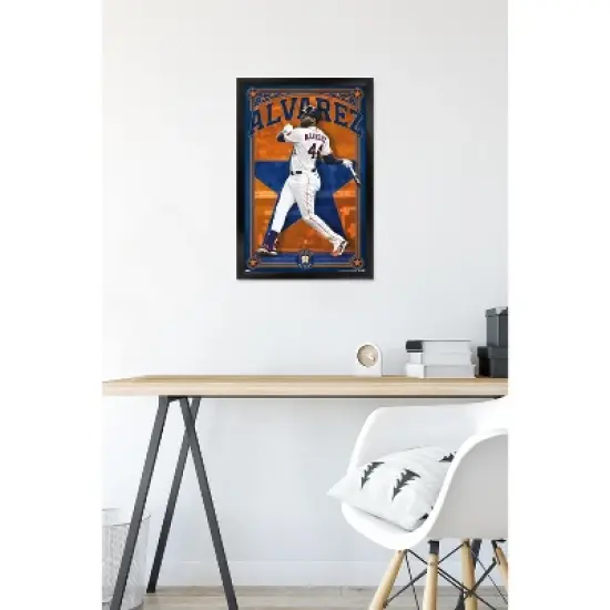 Trends International MLB Houston Astros - Yordan Alvarez 22 Framed Wall Poster Prints image {5}