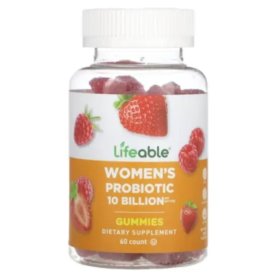 Lifeable Women's Probiotic Gummies, Berry, 10 Billion, 60 Gummies (5 Billion CFU per Gummy) image {2}