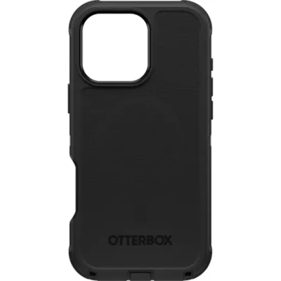 OtterBox Apple iPhone 16 Pro Max Defender Pro Series Case with MagSafe - Black: Solid Pattern, Plastic Material image {4}