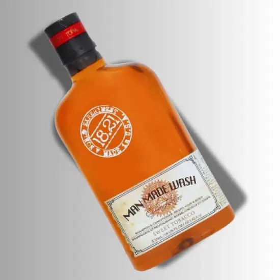 18.21 Man Made OG Sweet Tobacco Shampoo, Conditioner & Body Wash (18 oz) | 3-in-1 Wash Cleanser for Hair & Skin image {1}