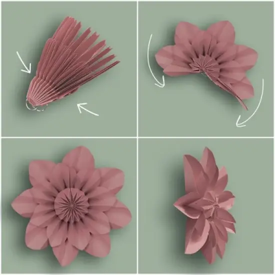 Teacher Created Resources&reg; Cottage Charm Paper Flowers, Pack of 4 image {2}