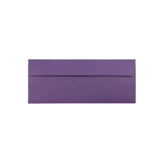 JAM Paper #10 Business Envelopes 4.125 x 9.5 Dark Purple 50/Pack (563912516I) image {4}