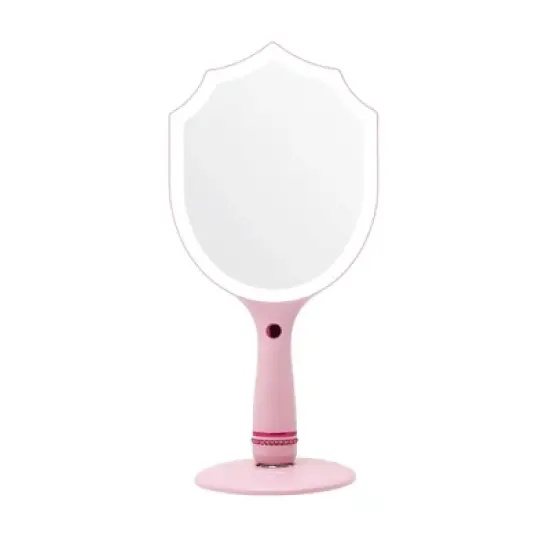 Disney Princess Handheld Lighted Makeup Mirror, Makeup Vanity Mirrors with Standing Base image {2}