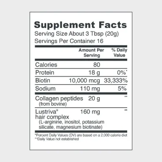 Vital Proteins Hair Complex Powder - 11.4oz image {3}