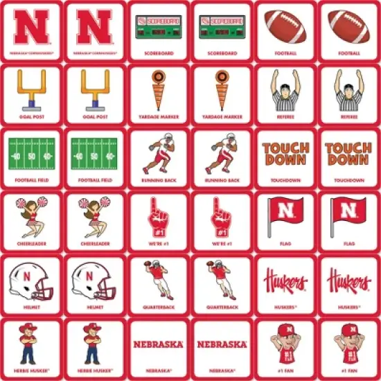 MasterPieces Officially Licensed NCAA Nebraska Cornhuskers Matching Game for Kids and Families image {2}