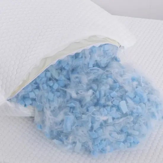 Twolike 2-Pack Shredded Memory Foam Adjustable Bed Pillows with Washable Removable Cover, Perfect for All Sleepers image {3}
