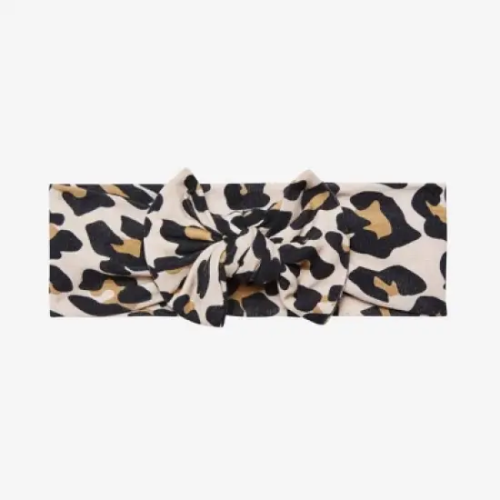 Girls Lana Leopard Swaddle And Headwrap Set - Posh Peanut image {4}