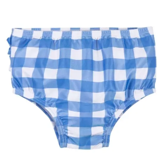 Gerber Baby & Toddler Girls' Two-Piece Swim Briefs and Long Sleeve Rash Guard Set image {2}