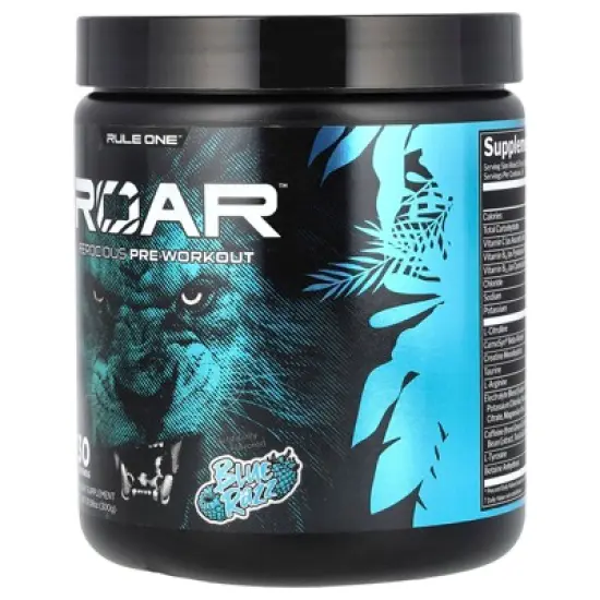 Rule One Proteins Roar, Ferocious Pre-Workout, Blue Razz, 10.58 oz (300 g) image {2}