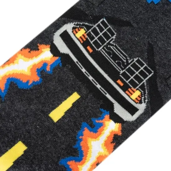 Odd Sox, Back to the Future Merchandise, Men's Fun 80's Crew Socks Large, Assorted image {3}