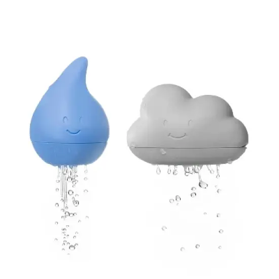 Ubbi Contemporary Cloud and Droplet Bath Squeeze Toy image {1}