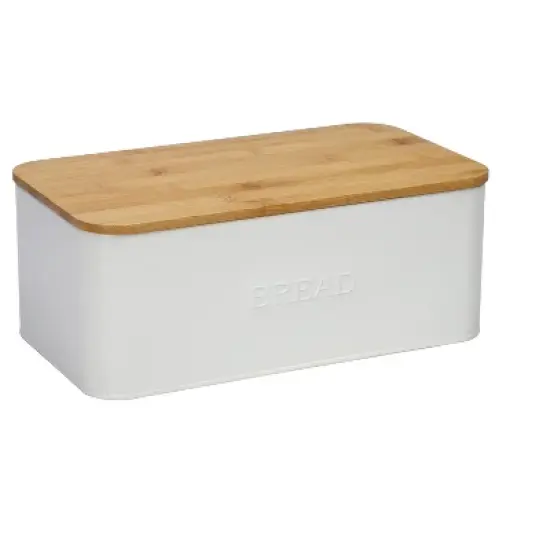 OUTSHINE Vintage Metal Bread Bin - Countertop Space-Saving, Extra Large, High Capacity Bread Storage Box for your Kitchen - Holds 2+ Loaves 13"x5"x7" image {6}