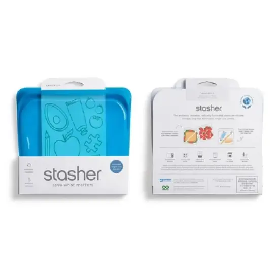 Stasher Reusable Food Storage Sandwich Bag - Blueberry image {2}