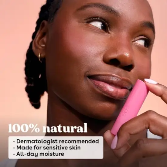 eos 100% Natural Lip Balm Sticks - Raspberry Kiwi Splash/Passionfruit Agave - 0.28oz/2pk image {3}