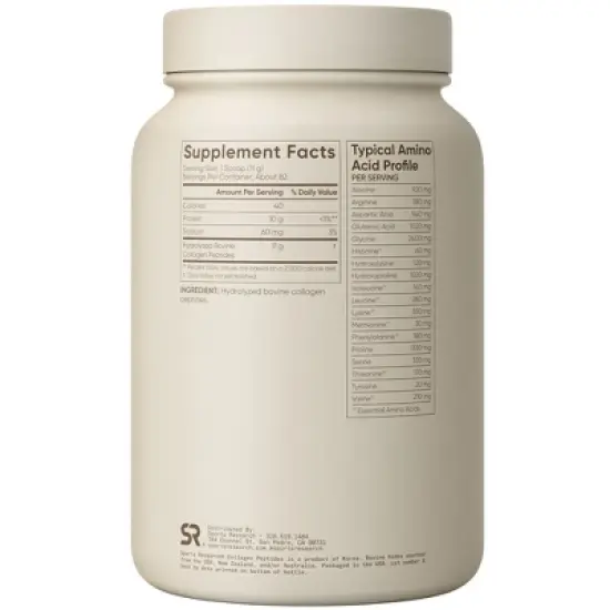 Sports Research Collagen Peptides, Unflavored, 2 lbs (907 g) image {1}