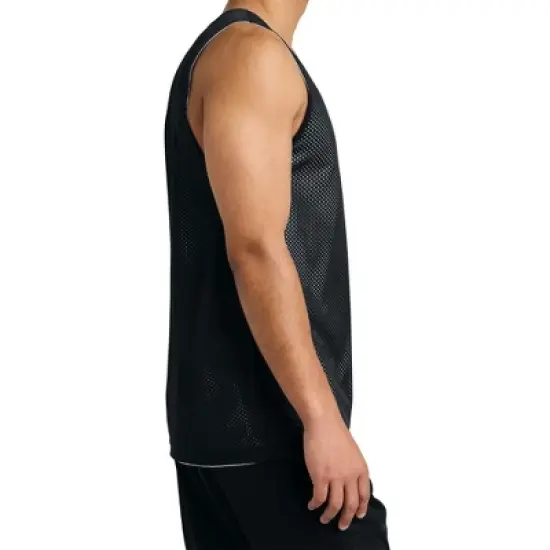 Mafoose Men's PosiCharge Reversible Mesh Moisture-Wicking Double-Layer Tank image {5}