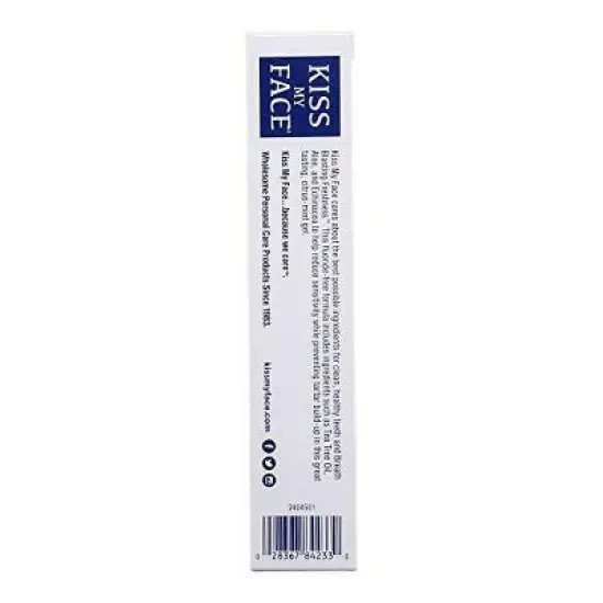 Kiss My Face Sensitive Fluoride-Free Whitening Toothpaste - 4.5 oz image {3}