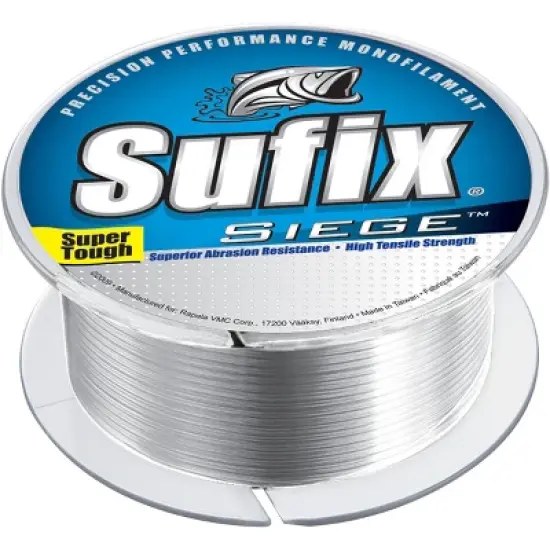 Sufix Siege 250 Yard Monofilament Fishing Line - 30 lb. Clear image {1}