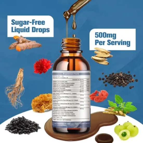 GreenPeople 500mg Shilajit Liquid Drops Supplement for Men & Women,  Support Energy & Immune, 2 Fl Oz (Pineapple) image {3}