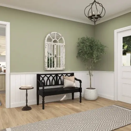 Farmhouse Wood Sitting Bench - Olivia & May image {13}