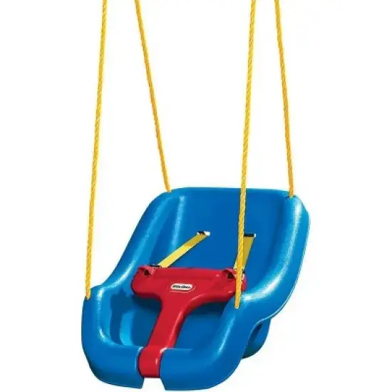 2-in-1 Snug and Secure Swing, High Back Swing, Blue image {3}