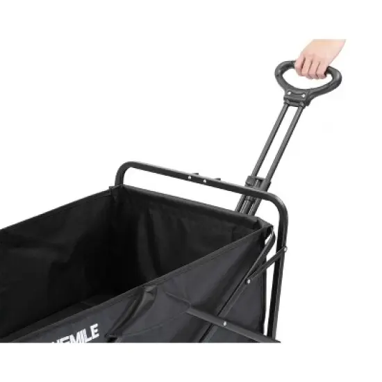 EchoSmile 4.06 cu. ft. Fabric Portable Garden Cart with Adjustable Rolling Wheels image {3}