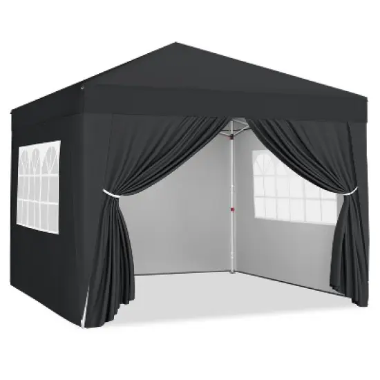 Yaheetech 10x10ft Pop-up Canopy with Sandbags and Wheeled Carry Bag image {11}