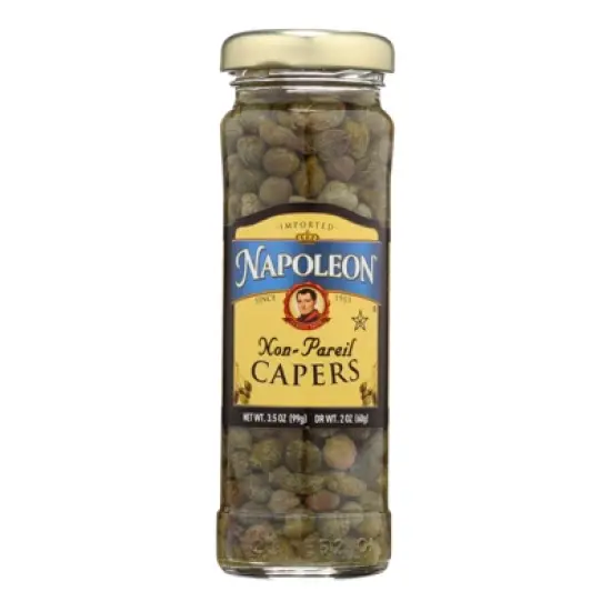 Napoleon Non-Pareil Capers - Case of 12/3.5 oz image {1}