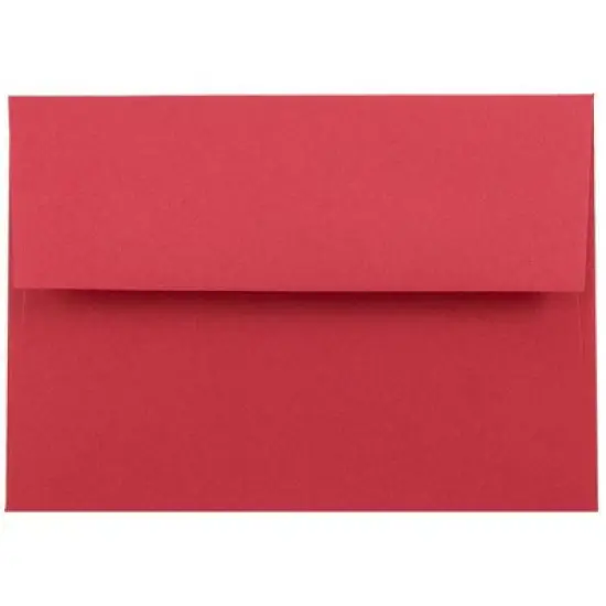 JAM PAPER #10 Business Colored Envelopes - 4 1/8 x 9 1/2 - Red Recycled - 100/Pack image {2}