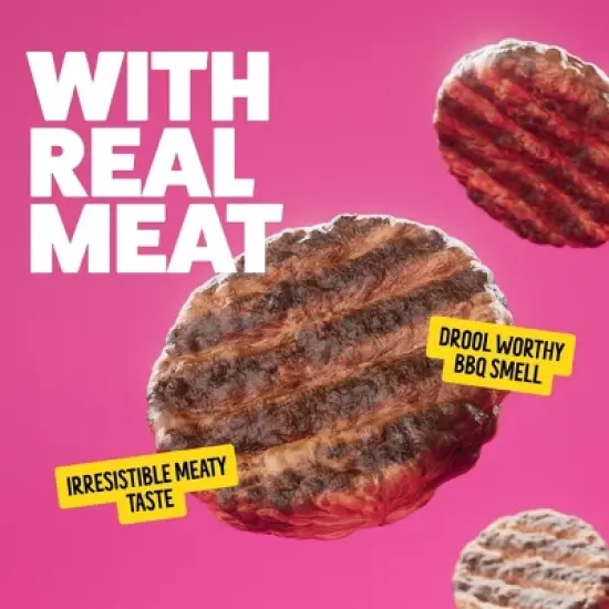 Bonkers Burger Patties Beef Flavor Chewy Dog Treats - 5oz image {1}