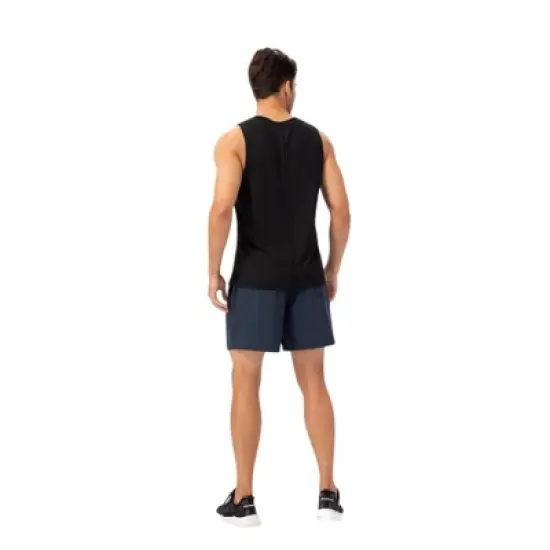 Anna-Kaci Active Men's Sleeveless Performance Tank Top with Side Slits and Breathable Quick-Dry Fabric image {5}