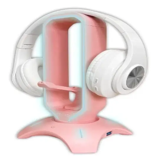 Tilted Nation 3-IN-1 RGB Headset Holder - Pink image {2}