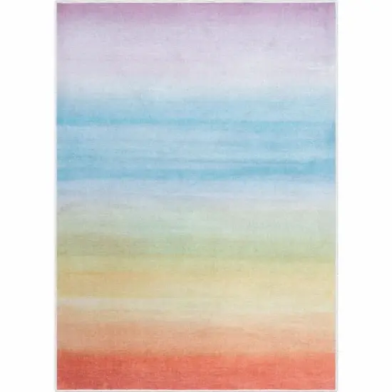 Well Woven Sunrise Rainbow Apollo Kids Collection Multi Color Area Rug image {3}