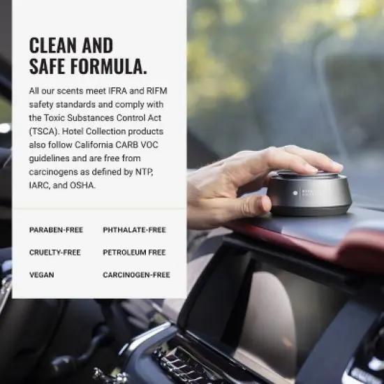 Hotel Collection Chauffeur Smart Car Diffuser Oil - Dream On - Premium Car Air Freshener Cartridge - White Tea, Sweet Vanilla & Earthy Cedar image {4}