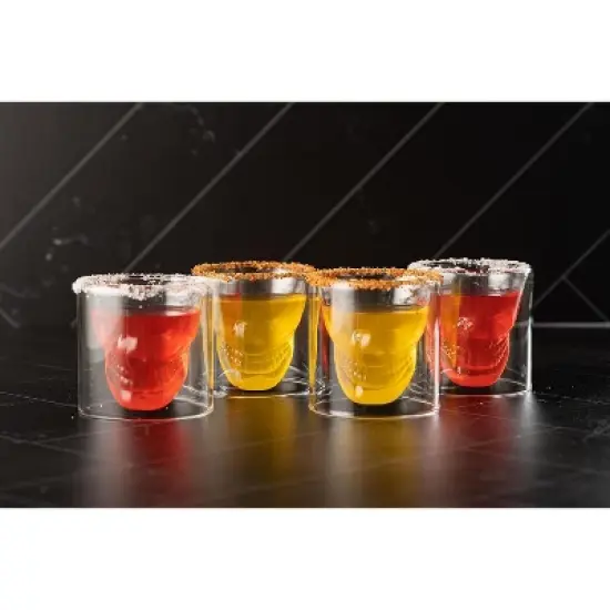 LEMONSODA Shot Skull Glasses - Set of 4 - (2.5 fl. oz) image {1}