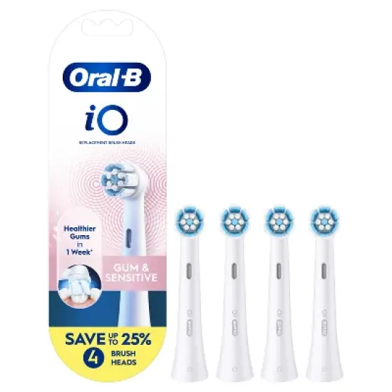Oral-B iO Gum & Sensitive Replacement Brush Heads - White - 4ct image {11}