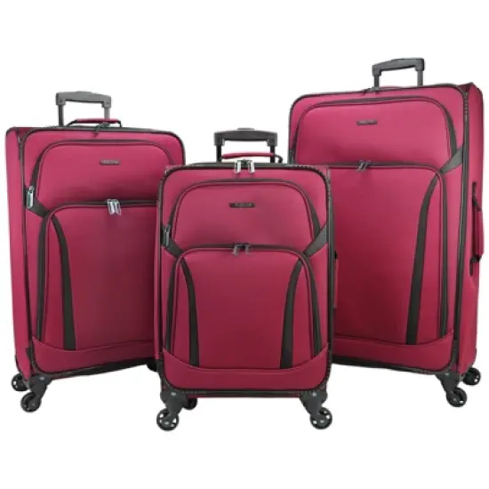 Dejuno Oslo 3-Piece Lightweight Expandable Spinner Luggage Set image {8}