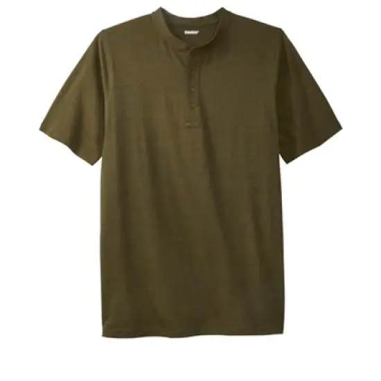 KingSize Men's Big & Tall Shrink-Less&trade; Lightweight Henley T-Shirt Henley Shirt image {18}