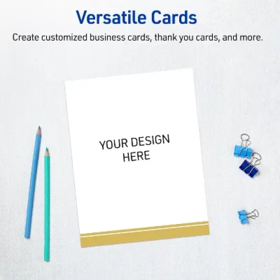 Avery 5" x 7" Cards, Gold Double-Dipped Edge, 20 ct image {5}