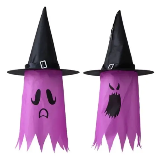 MyKids-USA Halloween Colorful Glowing Wizard Hats Decorative Accessory image {1}