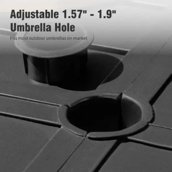 Captiva Designs 9pc Patio Slat-top Square Metal Dining Table & Stackable Textilene Aluminum Chairs image {6}