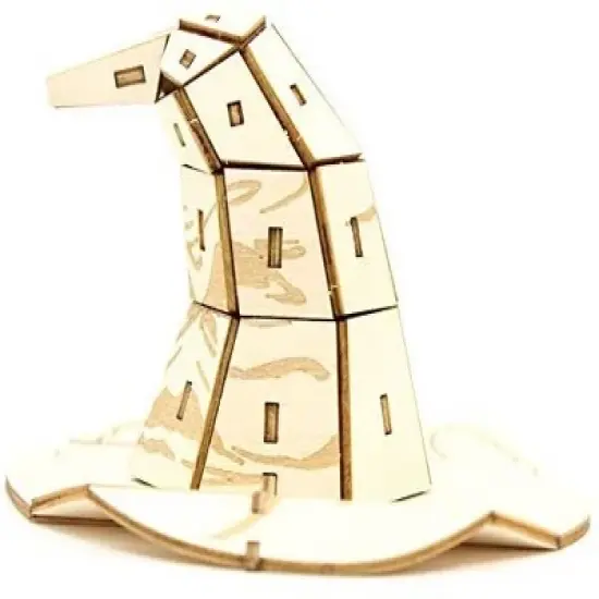 Incredibuilds Harry Potter Sorting Hat Book & Wood Model Figure Kit image {1}