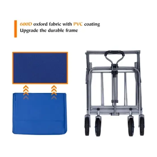 Outdoor Garden Multipurpose Micro Collapsible Beach Trolley Cart Camping Folding Wagon image {6}